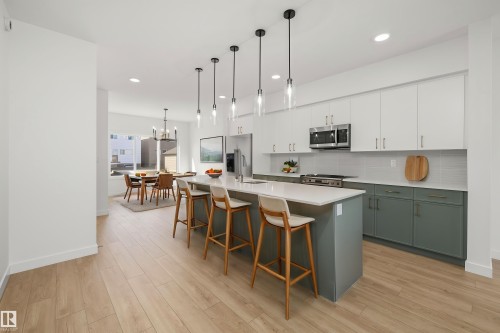 20627 43 Avenue, Edmonton, AB - Indoor Photo Showing Kitchen With Upgraded Kitchen