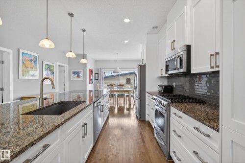 9052 92 Street, Edmonton, AB - Indoor Photo Showing Kitchen With Upgraded Kitchen