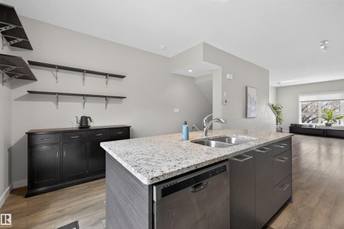 8 2560 Pegasus Boulevard, Edmonton, AB - Indoor Photo Showing Kitchen With Double Sink