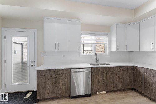 14914 108 Avenue, Edmonton, AB - Indoor Photo Showing Kitchen With Double Sink