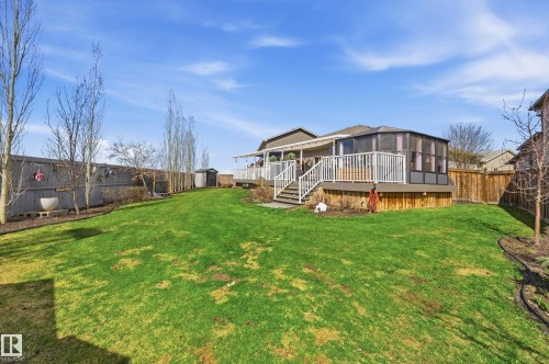 77 Richmond Link, Fort Saskatchewan, AB - Outdoor With Deck Patio Veranda With Backyard