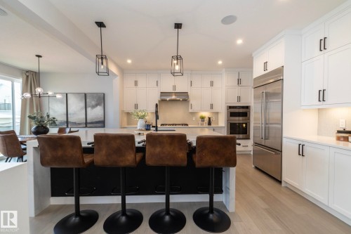 1448 Darby Green Green, Edmonton, AB - Indoor Photo Showing Kitchen With Upgraded Kitchen