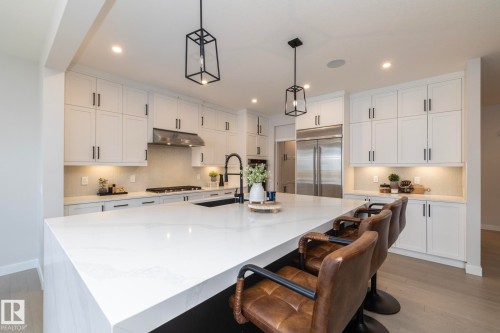 1448 Darby Green Green, Edmonton, AB - Indoor Photo Showing Kitchen With Upgraded Kitchen