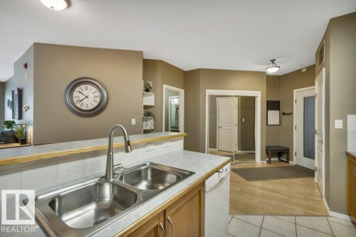 201 11025 83 Avenue, Edmonton, AB - Indoor Photo Showing Kitchen With Double Sink