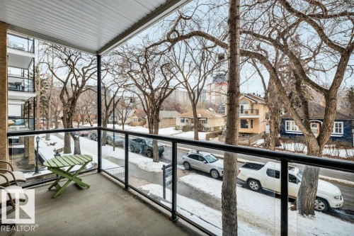 201 11025 83 Avenue, Edmonton, AB - Outdoor With Balcony