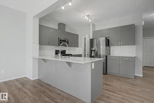 3423 Checknita Terrace, Edmonton, AB - Indoor Photo Showing Kitchen With Stainless Steel Kitchen With Upgraded Kitchen