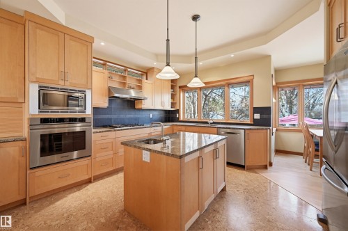 9212 118 Street, Edmonton, AB - Indoor Photo Showing Kitchen With Upgraded Kitchen