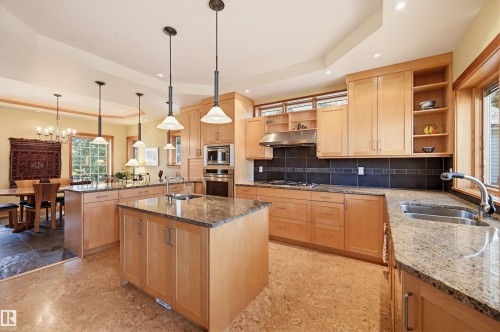 9212 118 Street, Edmonton, AB - Indoor Photo Showing Kitchen With Double Sink With Upgraded Kitchen