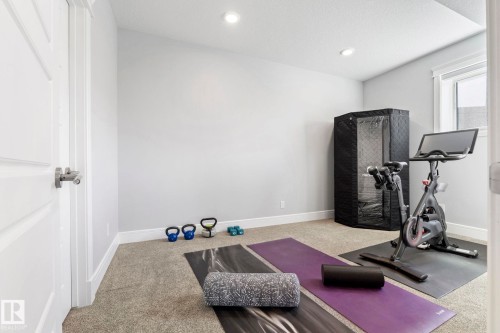 4412 Wingfield Cape, Edmonton, AB - Indoor Photo Showing Gym Room