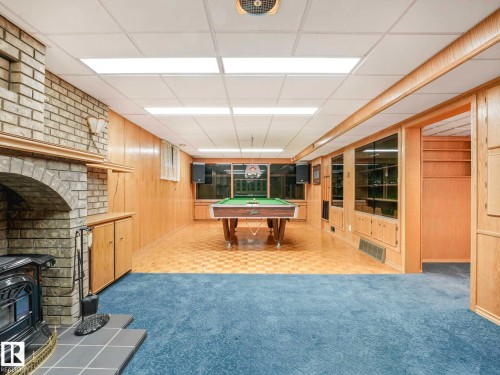 13532 113 Street, Edmonton, AB - Indoor Photo Showing Other Room With Fireplace