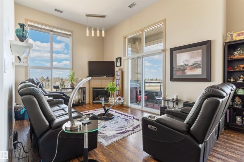 419 7909 71 Street, Edmonton, AB - Indoor Photo Showing Living Room With Fireplace