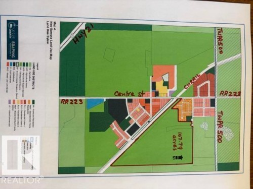 Land Use Map. Illustrating the property's designated land use districts and boundaries - A & B, 4858 Centre St, New Sarepta, AB - Other