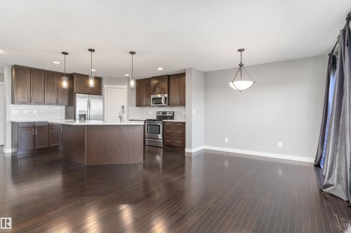 3318 21A Avenue, Edmonton, AB - Indoor Photo Showing Kitchen With Upgraded Kitchen