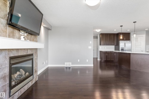 3318 21A Avenue, Edmonton, AB - Indoor With Fireplace