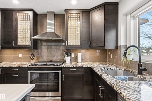 200 Ferguson Place, Edmonton, AB - Indoor Photo Showing Kitchen With Double Sink With Upgraded Kitchen