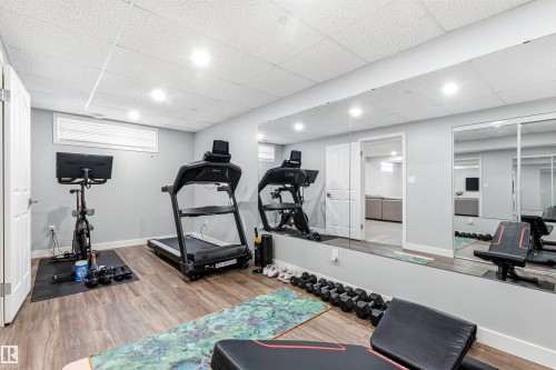 200 Ferguson Place, Edmonton, AB - Indoor Photo Showing Gym Room
