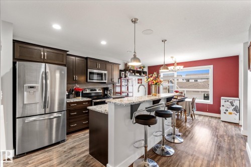 4126 6A Street, Edmonton, AB - Indoor Photo Showing Kitchen With Stainless Steel Kitchen With Upgraded Kitchen