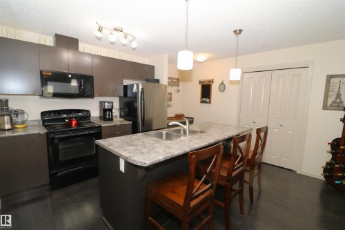 202 340 Windermere Road, Edmonton, AB - Indoor Photo Showing Kitchen With Double Sink