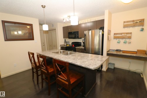 202 340 Windermere Road, Edmonton, AB - Indoor Photo Showing Kitchen With Double Sink