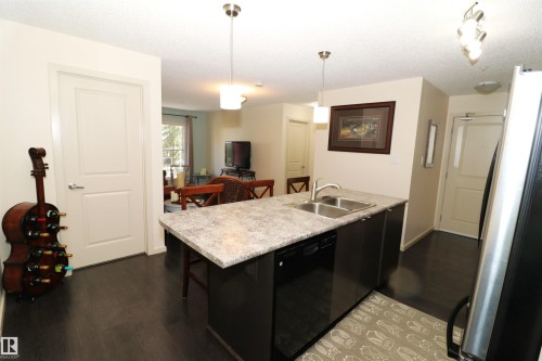 202 340 Windermere Road, Edmonton, AB - Indoor Photo Showing Kitchen With Double Sink