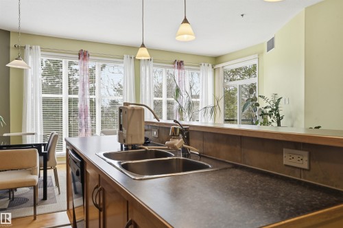248 4827 104A Street, Edmonton, AB - Indoor Photo Showing Kitchen With Double Sink