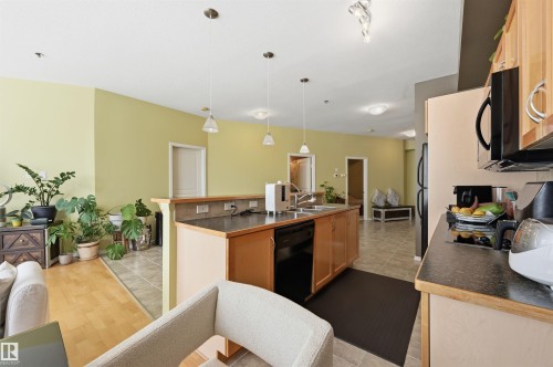 248 4827 104A Street, Edmonton, AB - Indoor Photo Showing Kitchen With Double Sink