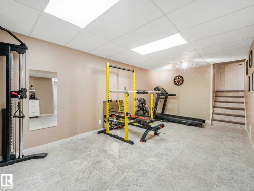 6011 37 Avenue, Edmonton, AB - Indoor Photo Showing Gym Room