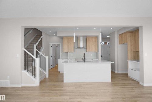 7103 50A Avenue, Beaumont, AB - Indoor Photo Showing Kitchen With Double Sink