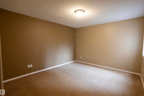 Carpeted room with neutral-toned walls, white baseboards, and a ceiling-mounted light fixture - 101 2420 108 Street, Edmonton, AB - Indoor Photo Showing Other Room