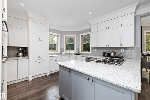 19 Oak Point, St. Albert, AB - Indoor Photo Showing Kitchen With Double Sink With Upgraded Kitchen