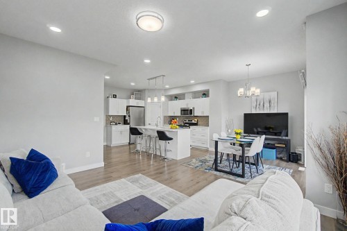 4018 Kinsella Way, Edmonton, AB - Indoor Photo Showing Living Room