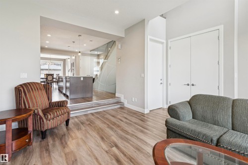8724 116 Street, Edmonton, AB - Indoor Photo Showing Living Room