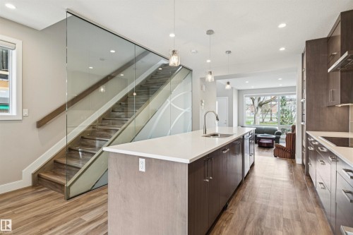 8724 116 Street, Edmonton, AB - Indoor Photo Showing Kitchen With Upgraded Kitchen