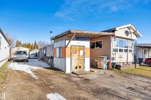 View of front of house featuring entry steps - 21 Calmar Mobile Home Park, Calmar, AB - Outdoor