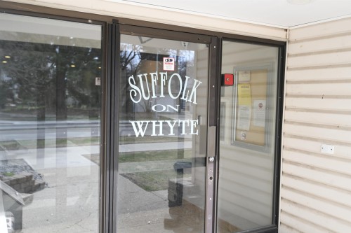 The main entrance is set up with a cell intercom and buzzer system, maximizing convenience and security - 206 8125 110 Street, Edmonton, AB - Indoor Photo Showing Other Room