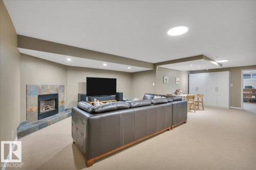 705 Riddell Street, Edmonton, AB - Indoor With Fireplace