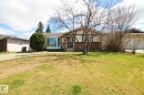 Single-story residence featuring a bay window, brick and stucco exterior, and a prominent front entrance - 3539 104 Street, Edmonton, AB  - Outdoor 