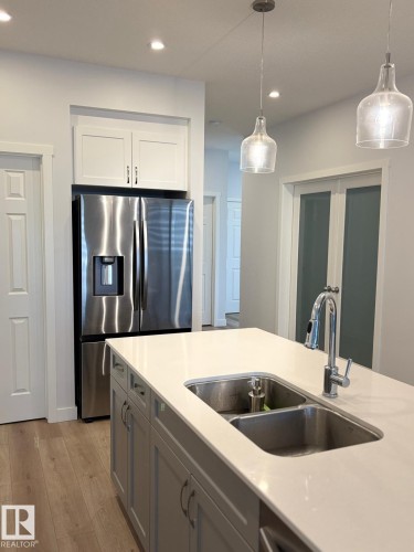 3234 Dixon Way, Edmonton, AB - Indoor Photo Showing Kitchen With Double Sink