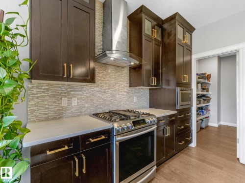 8427 216 Street, Edmonton, AB - Indoor Photo Showing Kitchen With Upgraded Kitchen