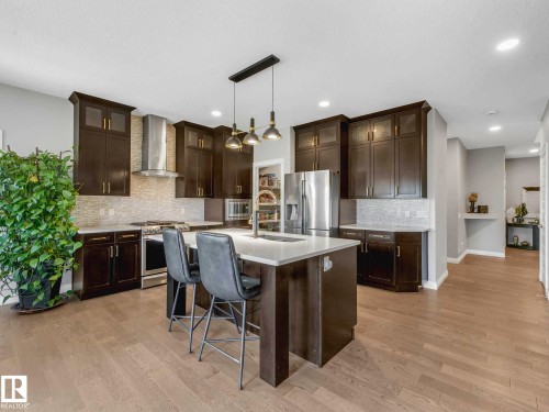 8427 216 Street, Edmonton, AB - Indoor Photo Showing Kitchen With Upgraded Kitchen