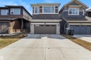 Contemporary exterior featuring stone accents and horizontal siding - 1471 Plum Circle Circle, Edmonton, AB  - Outdoor With Facade 