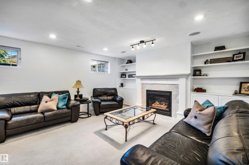 9008 169A Avenue, Edmonton, AB - Indoor With Fireplace