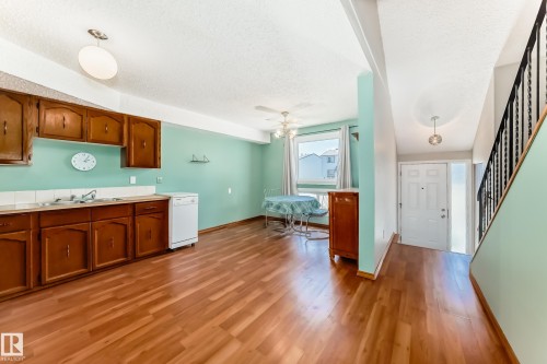 13862 24 Street, Edmonton, AB - Indoor Photo Showing Kitchen With Double Sink