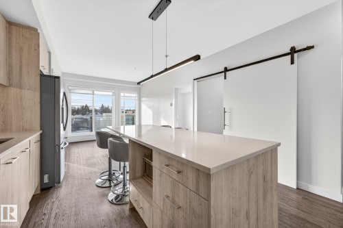 304 10837 83 Avenue, Edmonton, AB - Indoor Photo Showing Kitchen With Upgraded Kitchen
