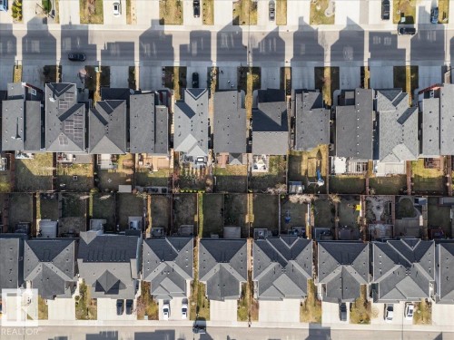 Overhead perspective showcasing a residential street with multiple properties - 2847 Koshal Crescent, Edmonton, AB - Other