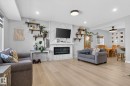 60 Treble Landing, Spruce Grove, AB  - Indoor Photo Showing Living Room With Fireplace 