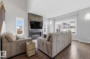 1251 Secord Landing, Edmonton, AB  - Indoor Photo Showing Living Room With Fireplace 