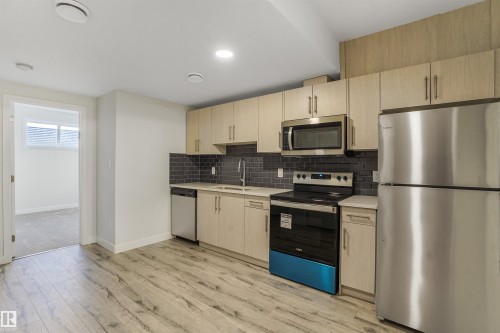 9455 Colak Lane, Edmonton, AB - Indoor Photo Showing Kitchen With Double Sink