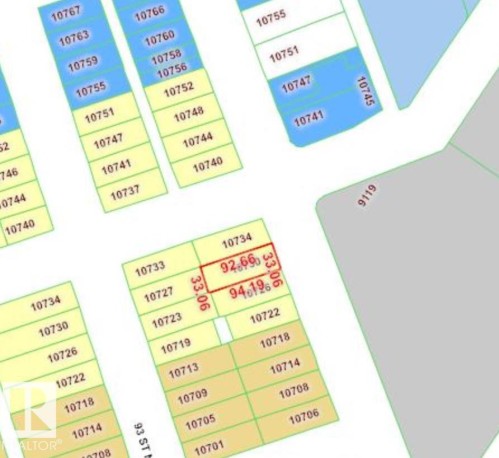 Plat Map, Property Boundaries. Detailing the dimensions of the property - 10730 92 Street, Edmonton, AB - Other