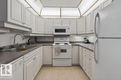 405 6703 172 Street, Edmonton, AB - Indoor Photo Showing Kitchen With Double Sink